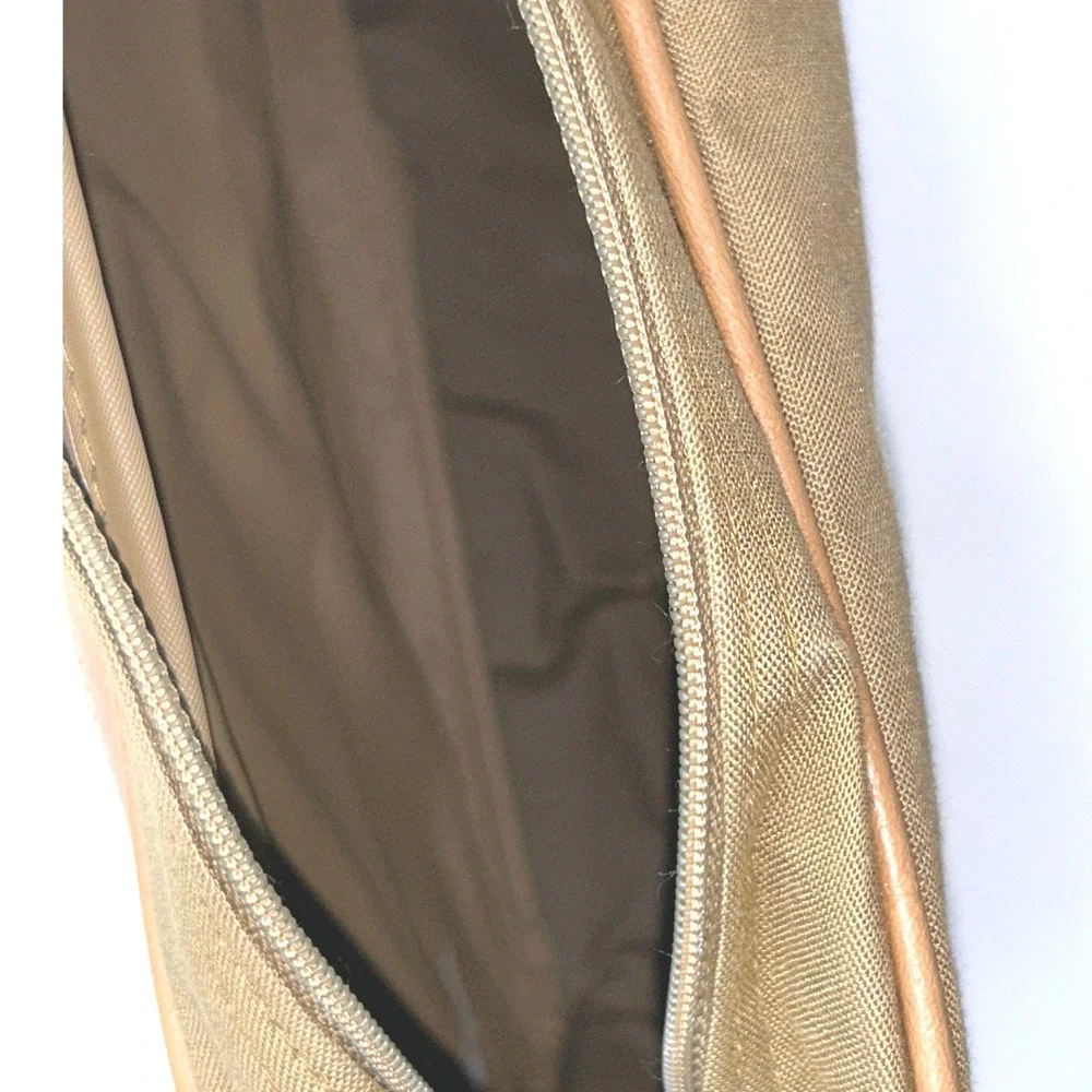 U.S. Polo Assn Canvas Messenger Bag Tan Crossbody Laptop Travel Unisex Heritage